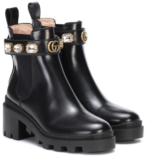 gucci amulet black boots|all black gucci boots.